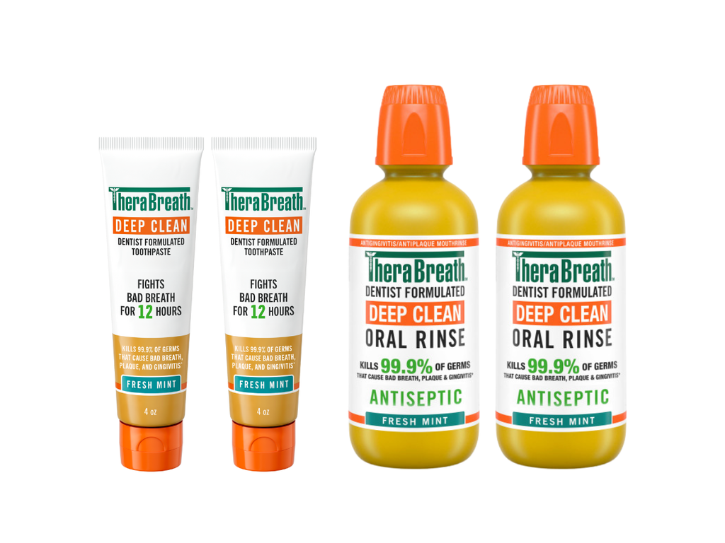 TheraBreath Deep Clean Oral Rinse & Toothpaste Bundle (7TZD)