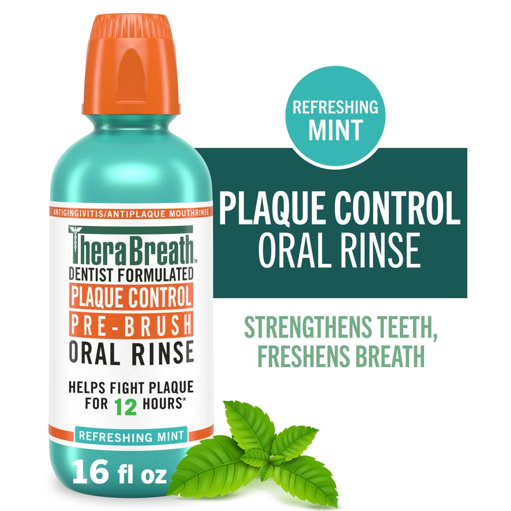 Plaque Control Pre-Brush Oral Rinse - Refreshing Mint Flavor (1LSU)