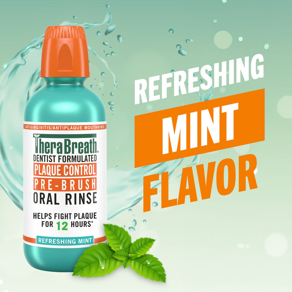 Plaque Control Pre-Brush Oral Rinse - Refreshing Mint Flavor (1LSU)