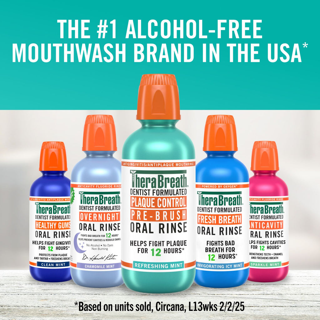 Plaque Control Pre-Brush Oral Rinse - Refreshing Mint Flavor (1LSU)