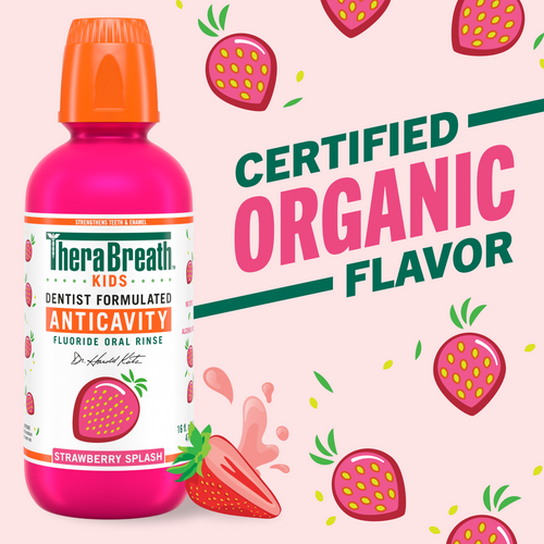 For Kids! Anticavity Oral Rinse - Strawberry Splash (SAT6)