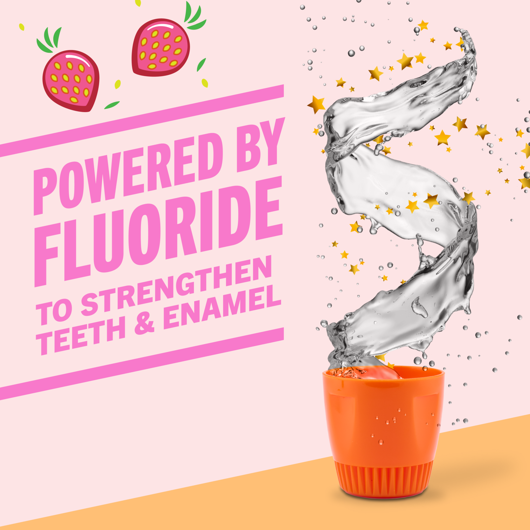 For Kids! Anticavity Oral Rinse - Strawberry Splash (SAT6)