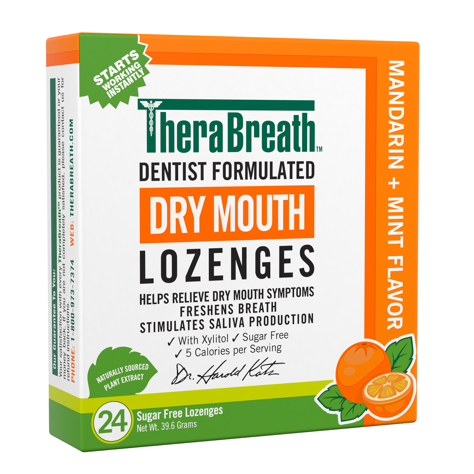 Dry Mouth Lozenges - Mandarin Mint (L1A6)