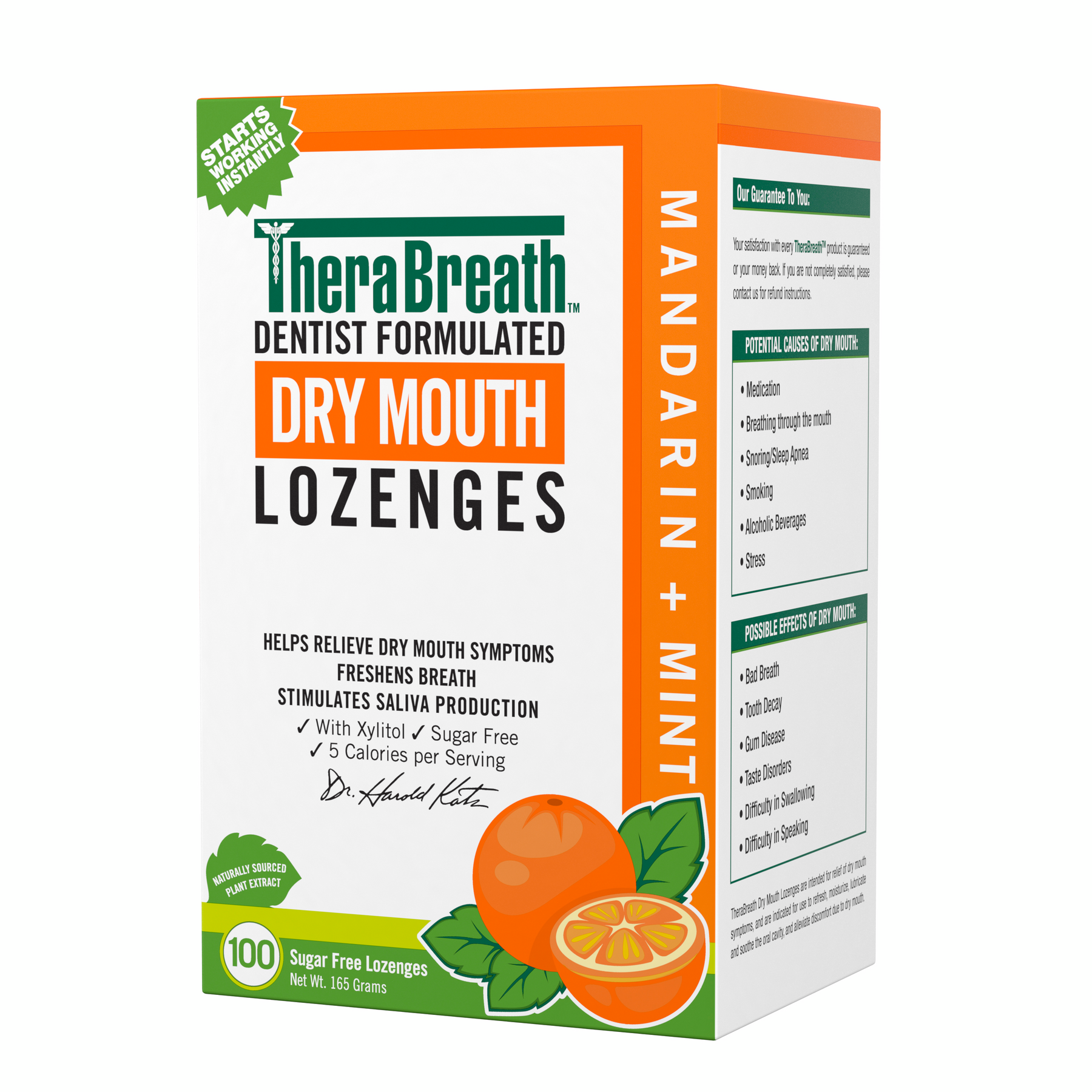 Dry Mouth Lozenges - Mandarin Mint (L1A6)