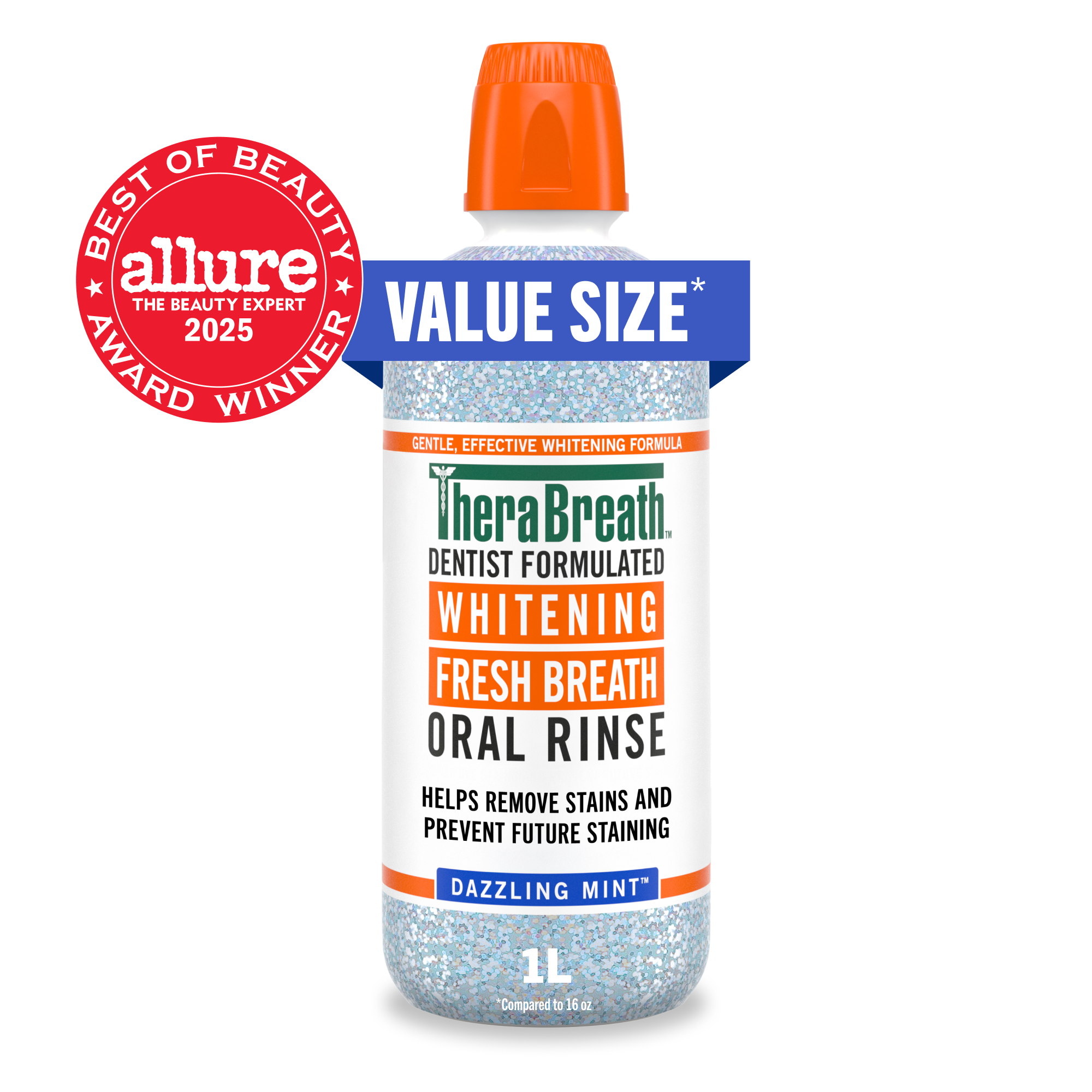 Whitening Fresh Breath Oral Rinse - Dazzling Mint (35MQ)