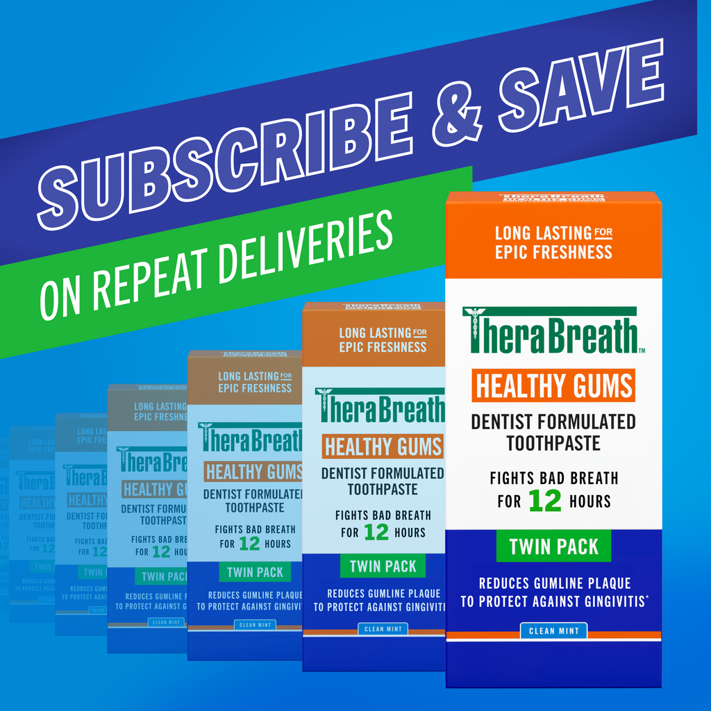 TheraBreath Healthy Gums Toothpaste, Helps Fight Gingivitis, Clean Mint (JH7Z)