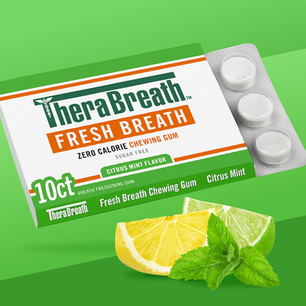 Fresh Breath Chewing Gum, Citrus Mint Flavor (QZ3B)