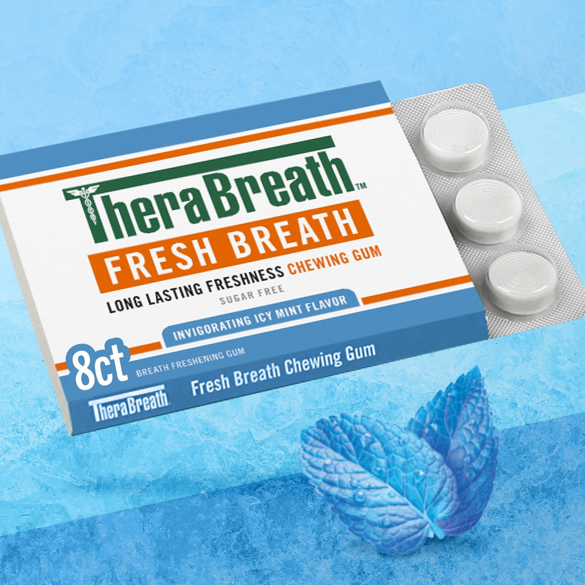 Chewing Gum, Invigorating Icy Mint Flavor (MWT8)