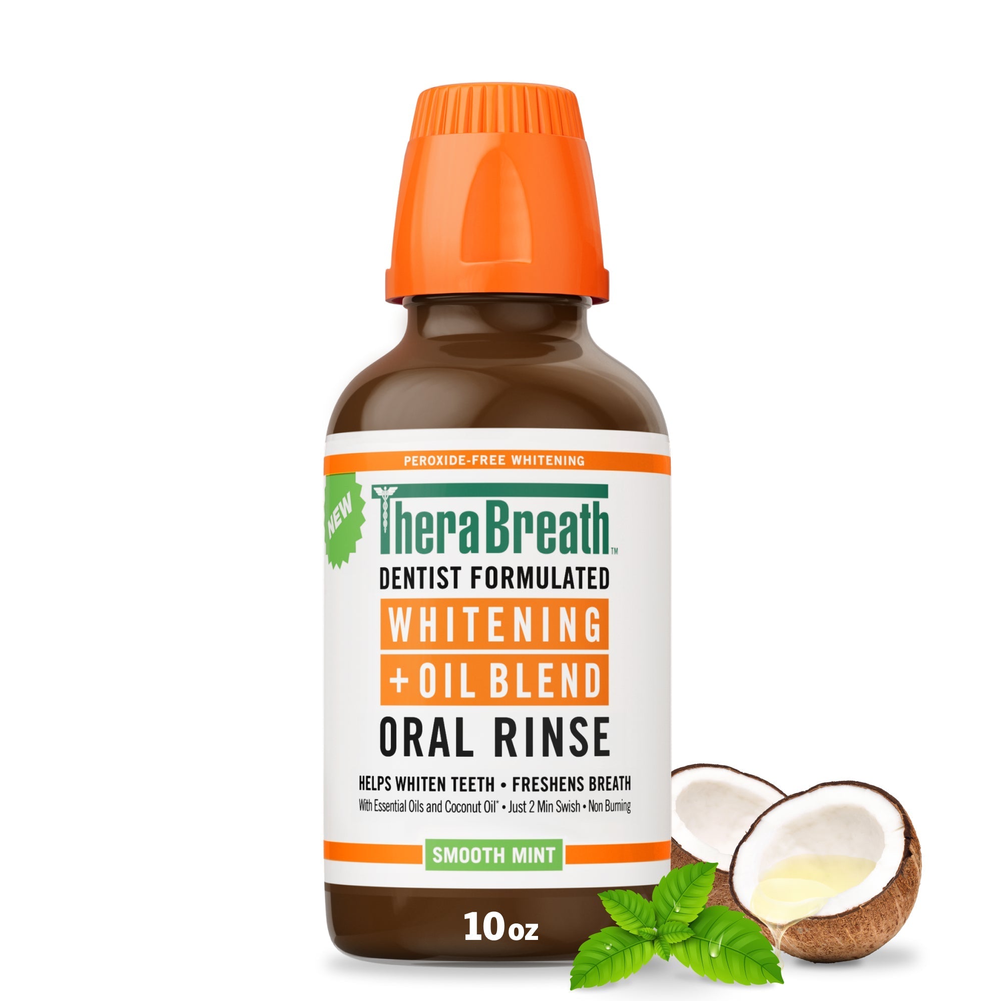 Whitening + Oil Blend Oral Rinse – Smooth Mint (B7SU)