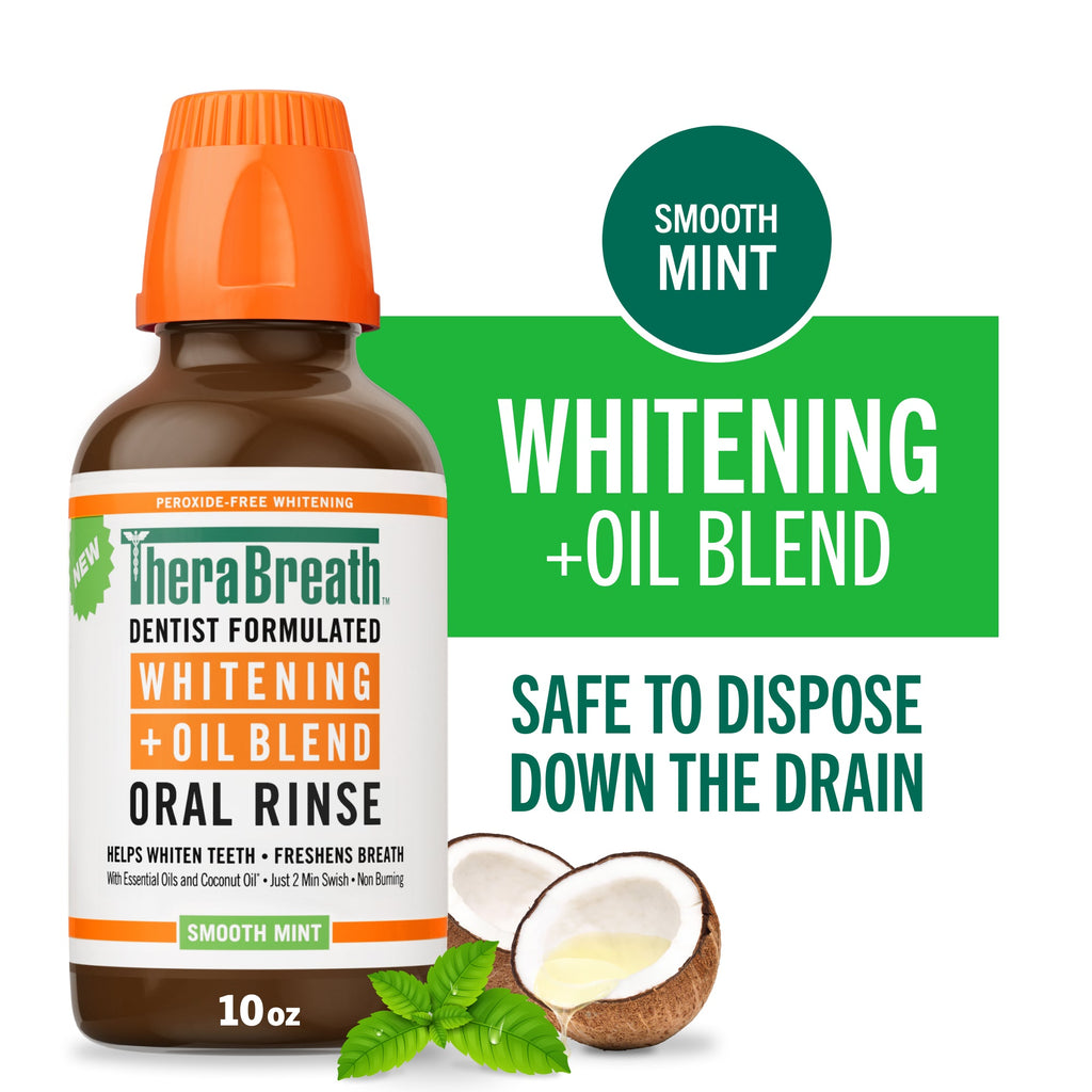 Whitening + Oil Blend Oral Rinse – Smooth Mint (B7SU)