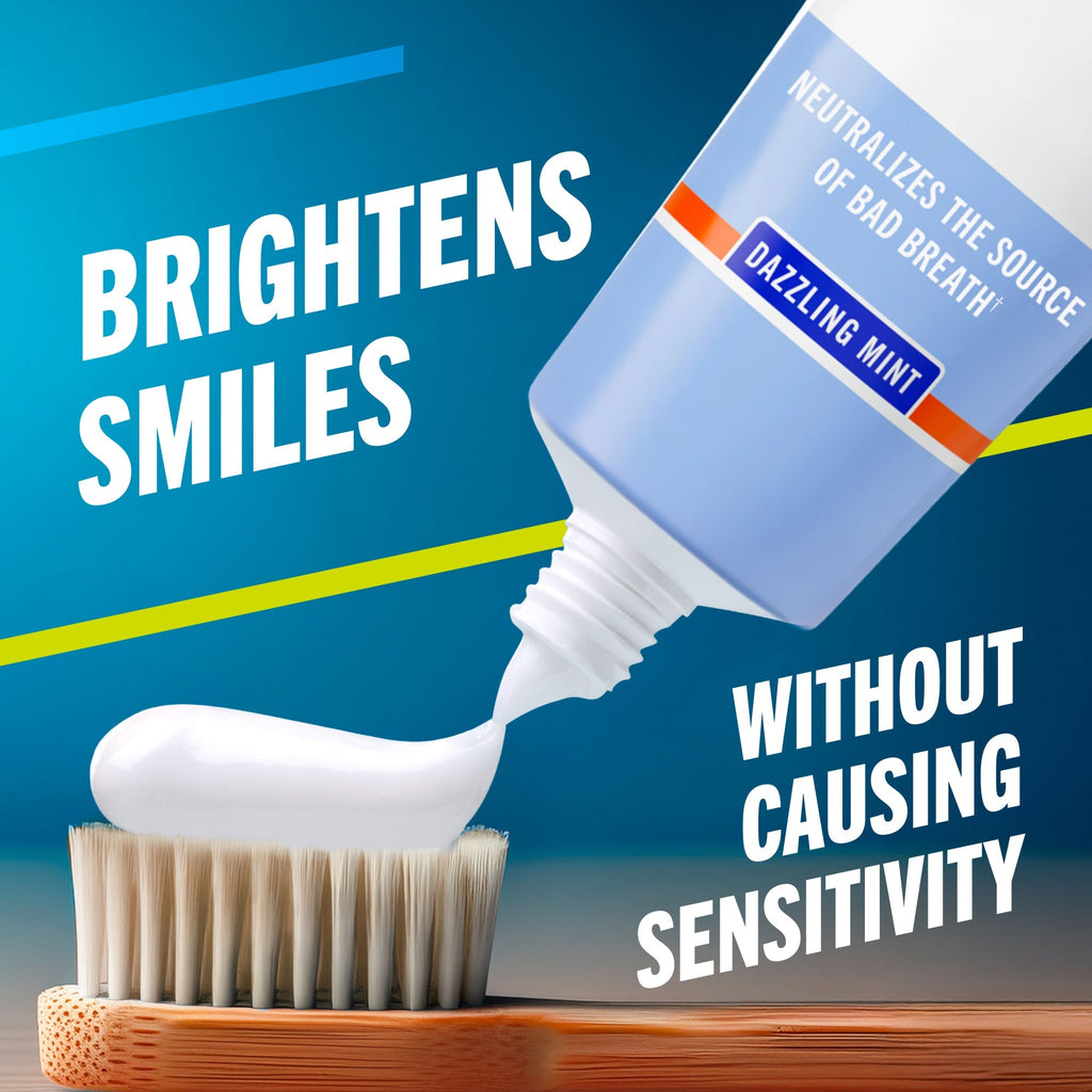 TheraBreath Whitening Toothpaste, Peroxide-Free & Anticavity, Dazzling Mint (LGHF)