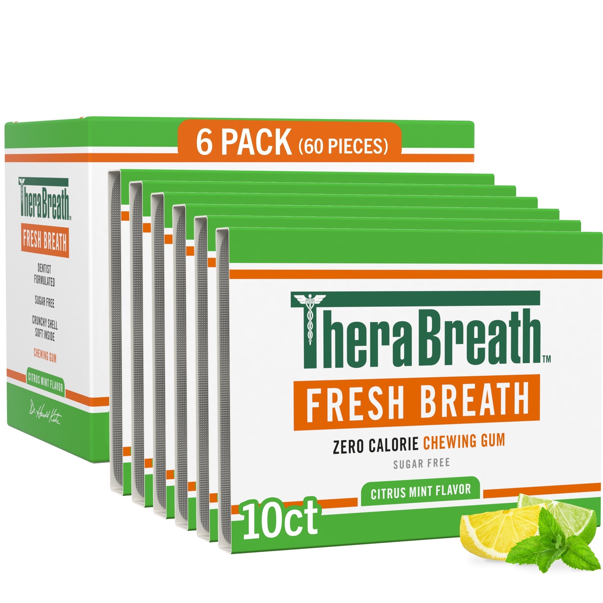 Fresh Breath Chewing Gum, Citrus Mint Flavor (QZ3B)